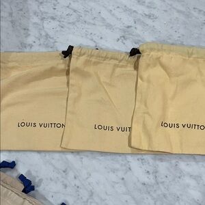Louis Vuitton belt dust bag - Tan